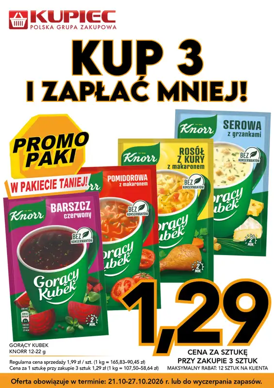 Kupiec - gazetka promocyjna Promopaki od środy 21.10 do wtorku 27.10 - strona 7