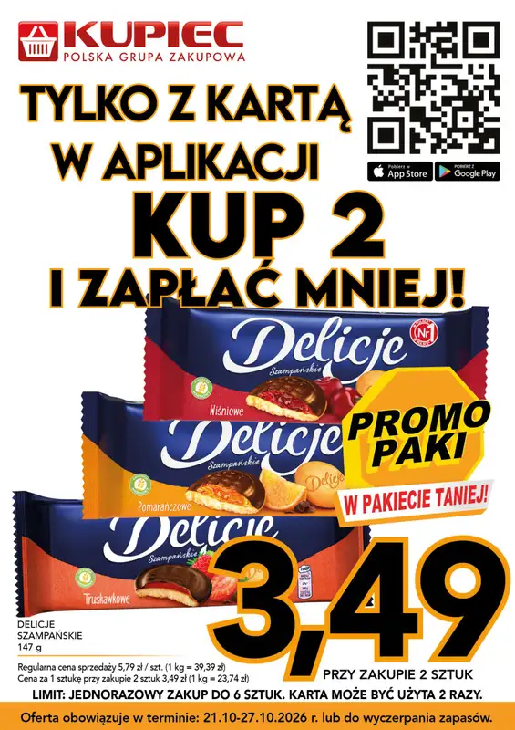 Kupiec - gazetka promocyjna Promopaki od środy 21.10 do wtorku 27.10 - strona 20
