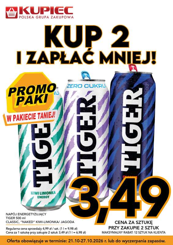 Kupiec - gazetka promocyjna Promopaki od środy 21.10 do wtorku 27.10 - strona 16