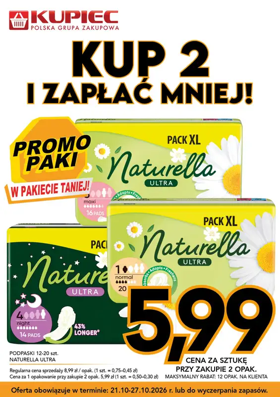 Kupiec - gazetka promocyjna Promopaki od środy 21.10 do wtorku 27.10 - strona 13