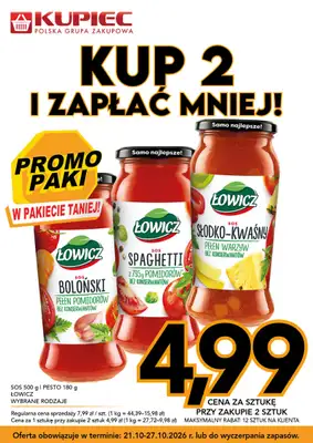 Kupiec - gazetka promocyjna Promopaki od środy 21.10 do wtorku 27.10 - strona 15