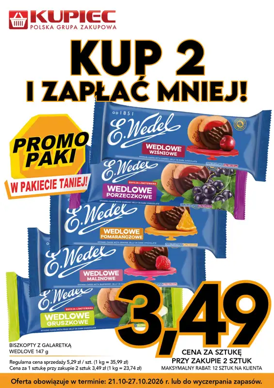 Kupiec - gazetka promocyjna Promopaki od środy 21.10 do wtorku 27.10 - strona 18