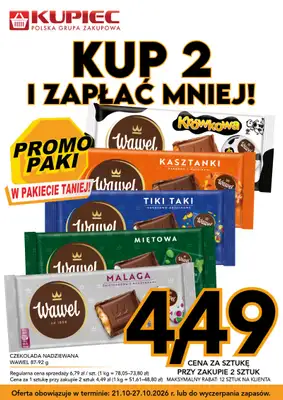 Kupiec - gazetka promocyjna Promopaki od środy 21.10 do wtorku 27.10 - strona 17