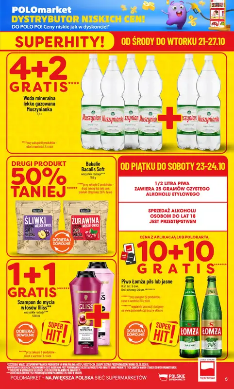 POLOmarket - gazetka promocyjna Gazetka od środy 21.10 do wtorku 27.10 - strona 5