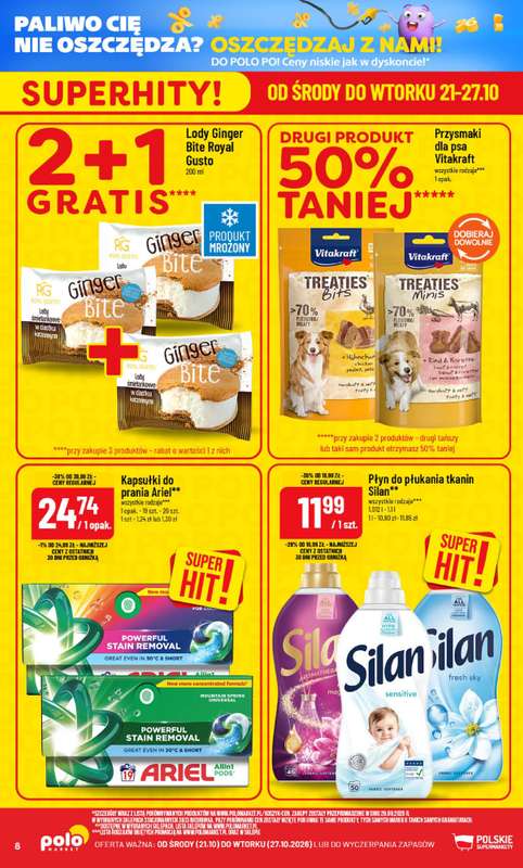 POLOmarket - gazetka promocyjna Gazetka od środy 21.10 do wtorku 27.10 - strona 8