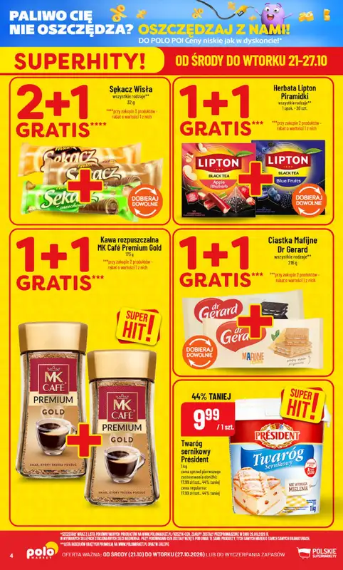 POLOmarket - gazetka promocyjna Gazetka od środy 21.10 do wtorku 27.10 - strona 4