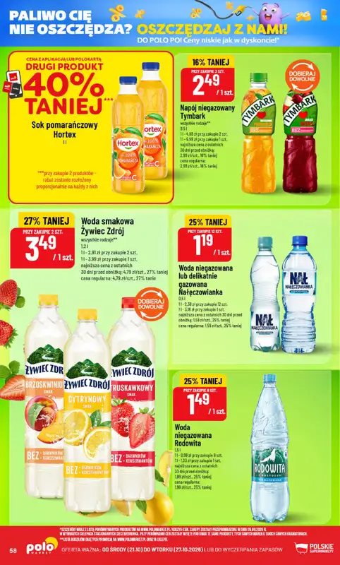 POLOmarket - gazetka promocyjna Gazetka od środy 21.10 do wtorku 27.10 - strona 58