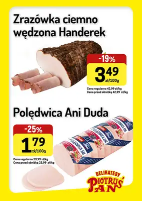 Delikatesy Piotruś Pan - gazetka promocyjna Plakaty promocyjne od środy 21.10 do środy 28.10