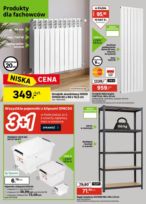 Leroy Merlin - gazetka promocyjna Gazetka Czas na remont od środy 21.10 do poniedziałku 16.11 - strona 30
