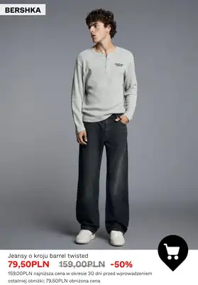 Bershka - gazetka promocyjna PROMOCJE: jeansy męskie od czwartku 22.10  - strona 4