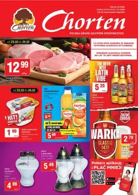 Chorten - gazetka promocyjna Gazetka Mazowsze Market od czwartku 22.10 do niedzieli 01.11