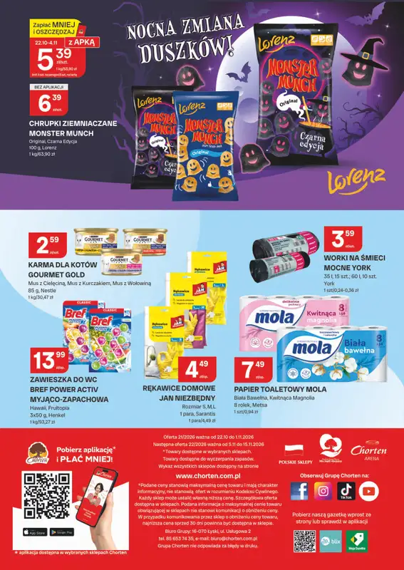 Chorten - gazetka promocyjna Gazetka Podlaskie Market od czwartku 22.10 do niedzieli 01.11 - strona 8