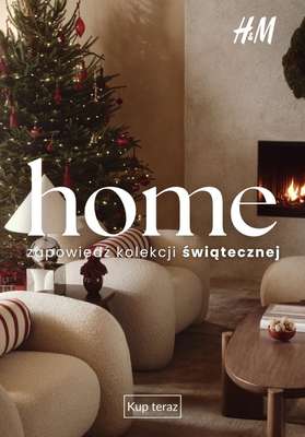 H&M - gazetka promocyjna HOME: zapowiedź kolekcji świątecznej od czwartku 22.10 