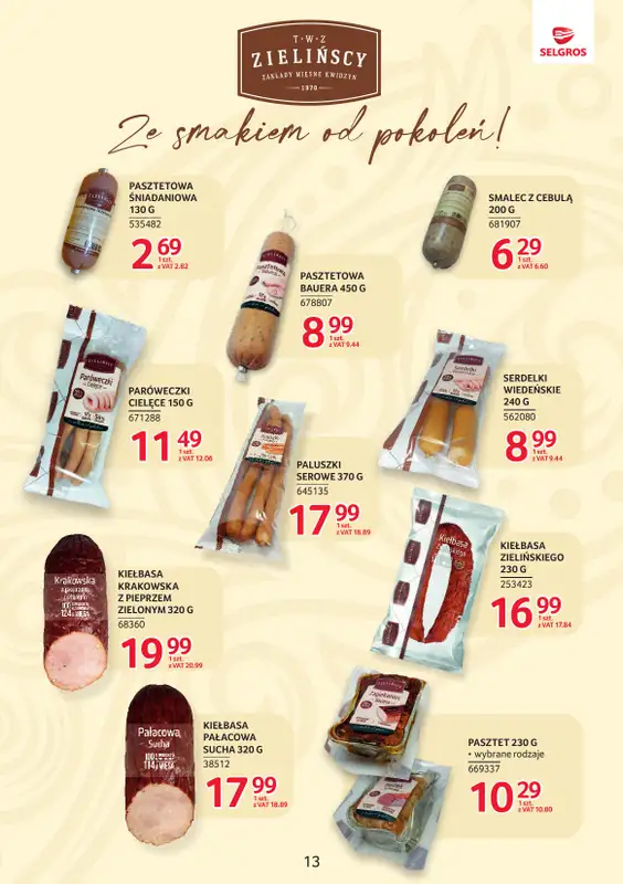 Selgros - gazetka promocyjna Katalog Markowe Produkty od czwartku 22.10 do środy 04.11 - strona 13