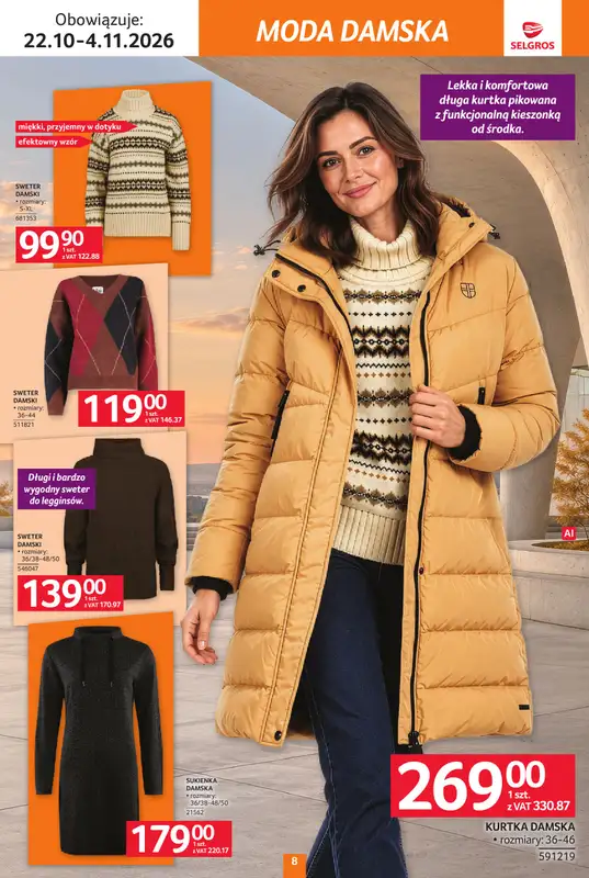Selgros - gazetka promocyjna Katalog Tekstylia od czwartku 22.10 do środy 04.11 - strona 8