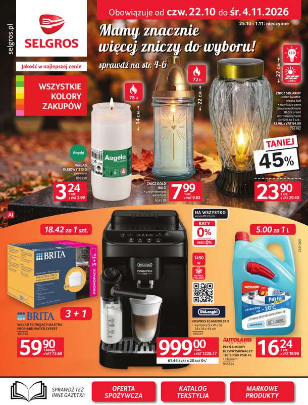 Selgros - gazetka promocyjna Oferta przemysłowa od czwartku 22.10 do środy 04.11