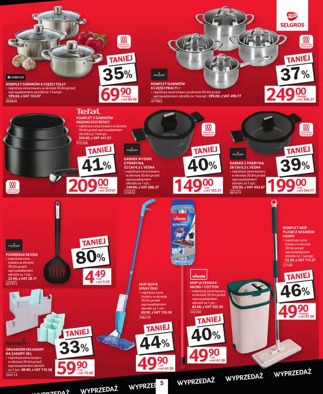 Selgros - gazetka promocyjna Wielka wyprzedaż od czwartku 22.10 do soboty 24.10 - strona 5