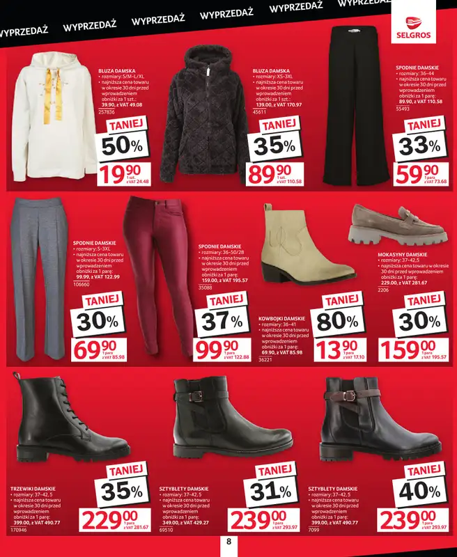 Selgros - gazetka promocyjna Wielka wyprzedaż od czwartku 22.10 do soboty 24.10 - strona 8