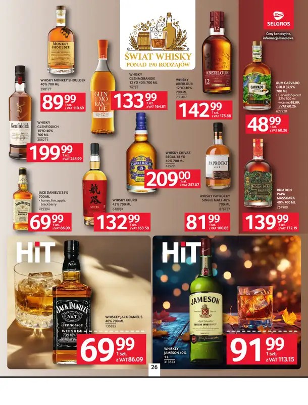 Selgros - gazetka promocyjna Oferta spożywcza od czwartku 22.10 do środy 04.11 - strona 26