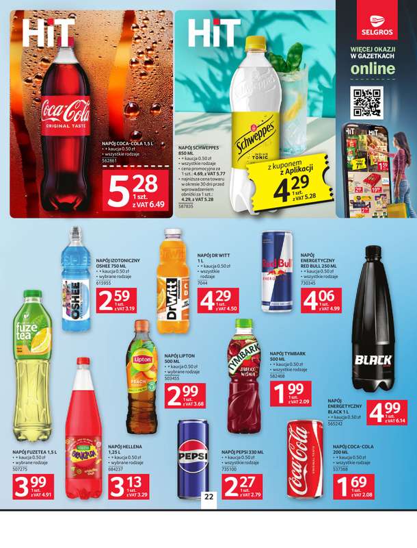 Selgros - gazetka promocyjna Oferta spożywcza od czwartku 22.10 do środy 04.11 - strona 22