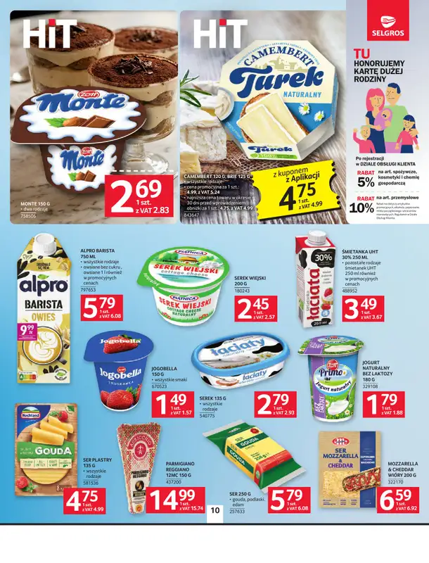 Selgros - gazetka promocyjna Oferta spożywcza od czwartku 22.10 do środy 04.11 - strona 10