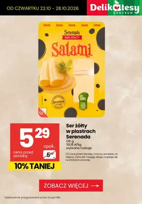 Delikatesy Centrum - gazetka promocyjna Produkty na kanapkę do -32% taniej! od czwartku 22.10 do środy 28.10 - strona 10