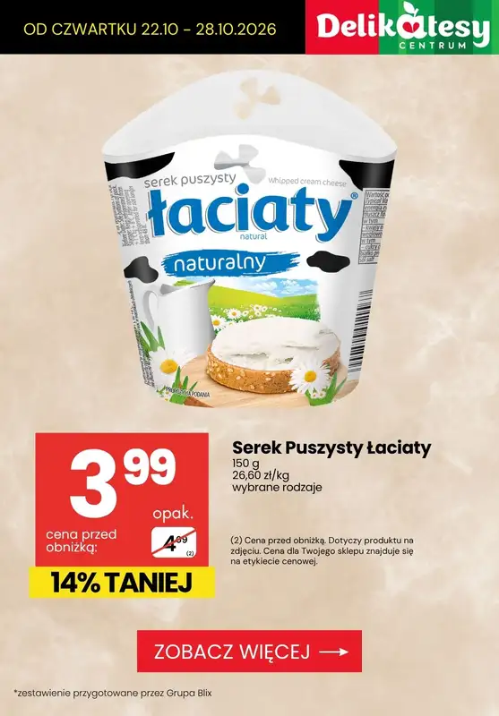 Delikatesy Centrum - gazetka promocyjna Produkty na kanapkę do -32% taniej! od czwartku 22.10 do środy 28.10 - strona 9
