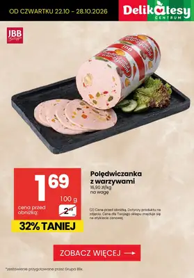 Delikatesy Centrum - gazetka promocyjna Produkty na kanapkę do -32% taniej! od czwartku 22.10 do środy 28.10 - strona 2