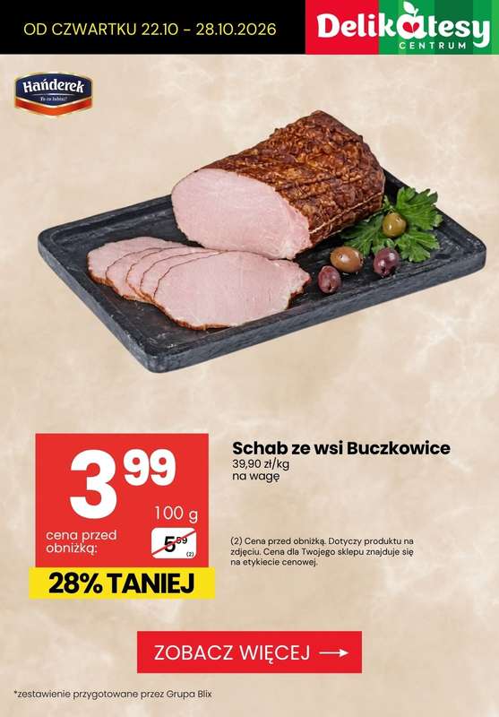 Delikatesy Centrum - gazetka promocyjna Produkty na kanapkę do -32% taniej! od czwartku 22.10 do środy 28.10 - strona 5