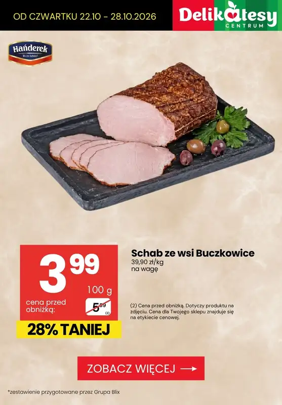 Delikatesy Centrum - gazetka promocyjna Produkty na kanapkę do -32% taniej! od czwartku 22.10 do środy 28.10 - strona 5