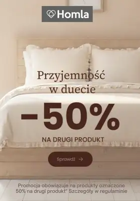Homla - gazetka promocyjna -50% na drugi produkt od środy 21.10 