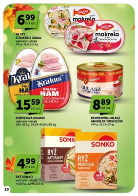 Euro Sklep - gazetka promocyjna Gazetka Market od czwartku 22.10 do środy 28.10 - strona 20