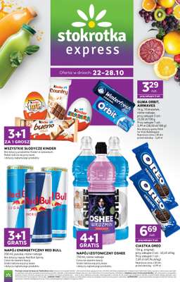 Stokrotka - gazetka promocyjna Gazetka Express od czwartku 22.10 do środy 28.10