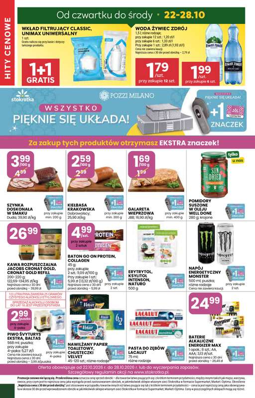 Stokrotka - gazetka promocyjna Gazetka Market od czwartku 22.10 do środy 28.10 - strona 30