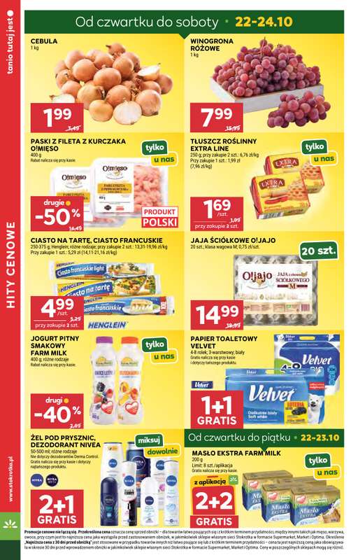 Stokrotka - gazetka promocyjna Gazetka Supermarket od czwartku 22.10 do środy 28.10 - strona 5
