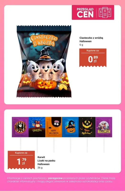 Dino - gazetka promocyjna Słodycze na HALLOWEEN - przegląd cen od czwartku 22.10 do wtorku 27.10 - strona 8