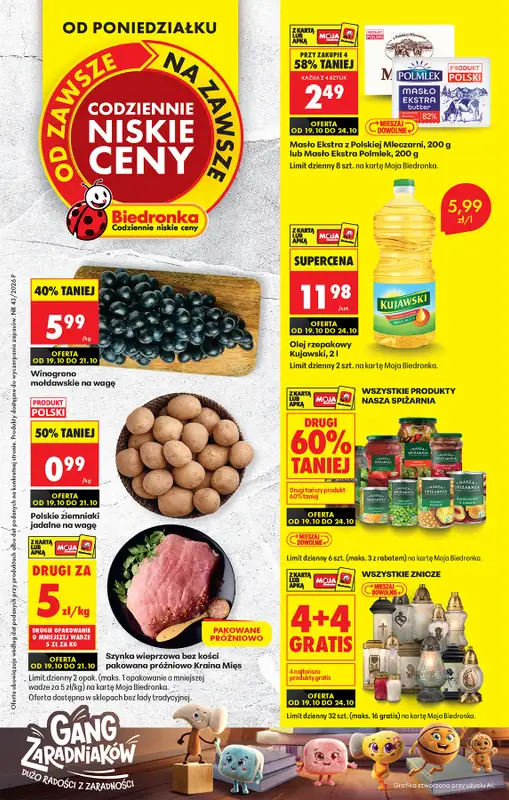 Biedronka - gazetka promocyjna Od poniedziałku  