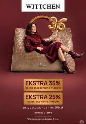 Wittchen - gazetka promocyjna Do -35% urodzinowe rabaty od środy 21.10 do niedzieli 25.10