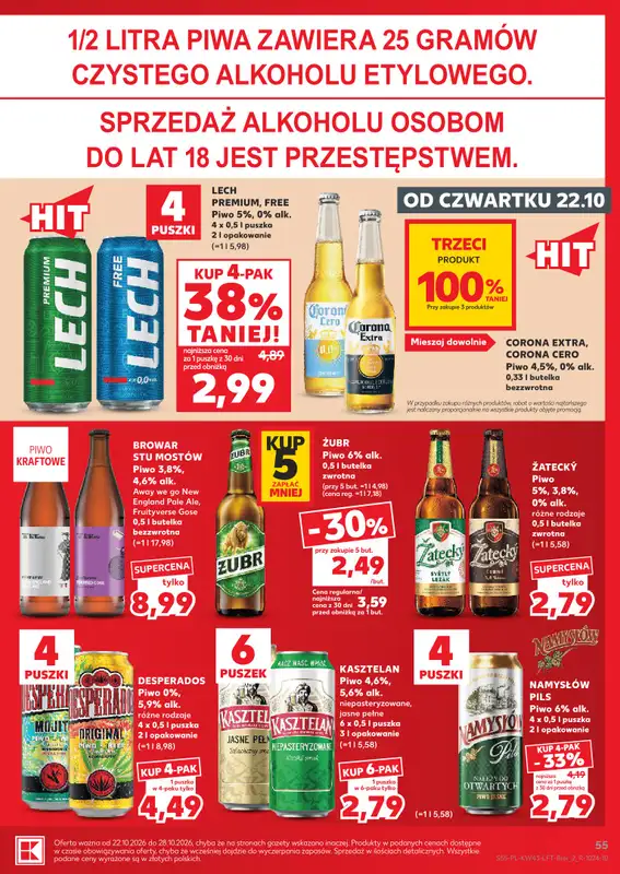 Kaufland - gazetka promocyjna Gazetka Tygodnia od czwartku 22.10 do środy 28.10 - strona 57