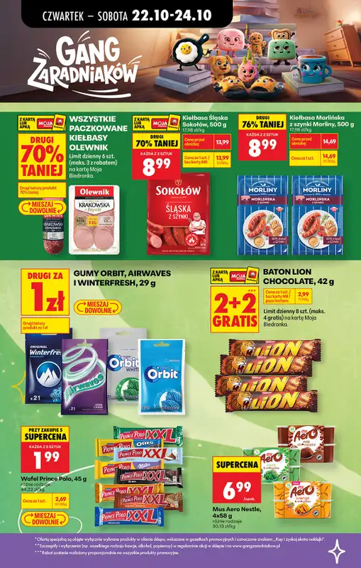 Biedronka - gazetka promocyjna Od czwartku od czwartku 22.10 do środy 28.10 - strona 54