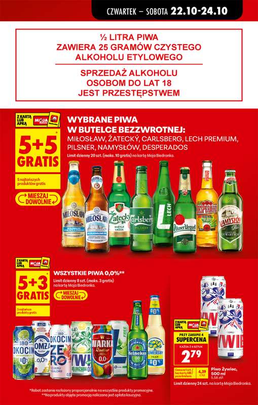 Biedronka - gazetka promocyjna Od czwartku od czwartku 22.10 do środy 28.10 - strona 9