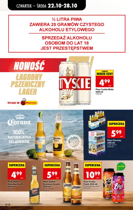 Biedronka - gazetka promocyjna Od czwartku, Z ladą tradycyjną od czwartku 22.10 do środy 28.10 - strona 64