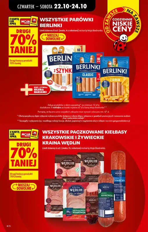 Biedronka - gazetka promocyjna Od czwartku od czwartku 22.10 do środy 28.10 - strona 4