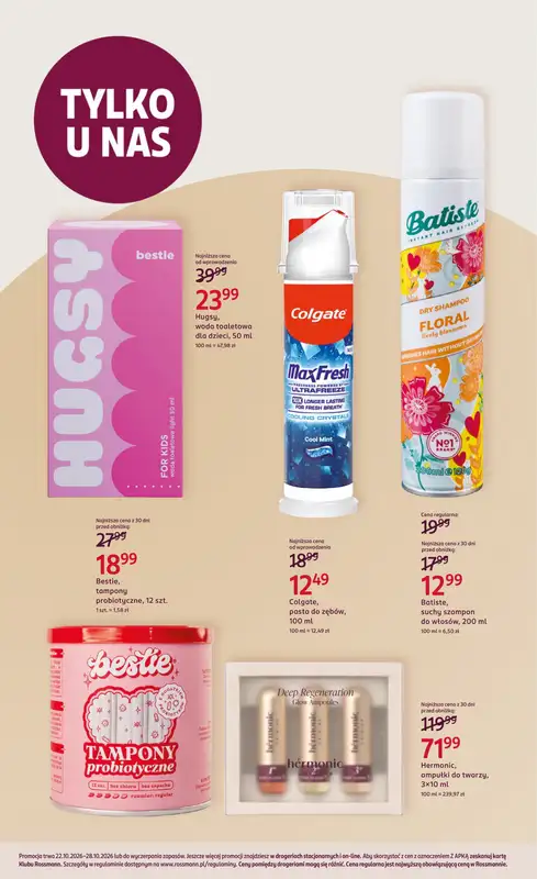 Rossmann - gazetka promocyjna Gazetka Rossmann 22 - 28 października od czwartku 22.10 do środy 28.10 - strona 3