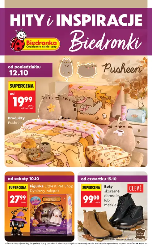 Biedronka - gazetka promocyjna Hity i inspiracje, od 10.10  