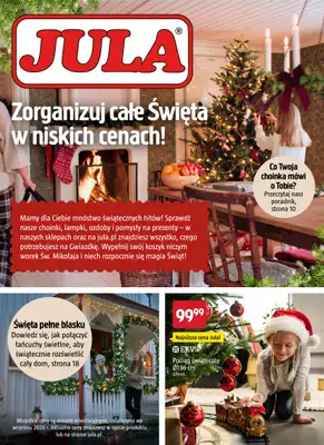 Jula - gazetka promocyjna Zorganizuj całe Święta w niskich cenach! od czwartku 22.10 