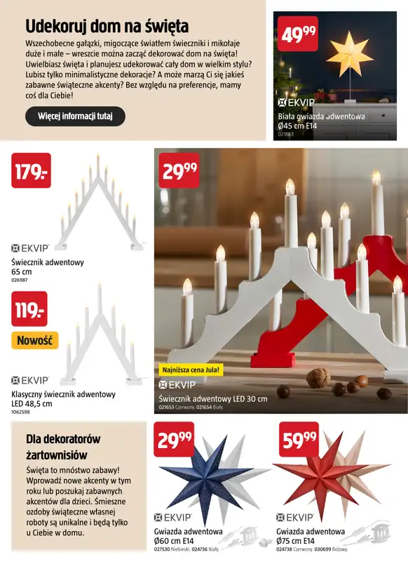 Jula - gazetka promocyjna Zorganizuj całe Święta w niskich cenach! od czwartku 22.10  - strona 14