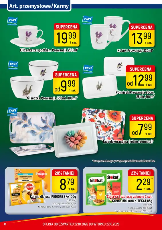 Delikatesy Piotruś Pan - gazetka promocyjna Gazetka od czwartku 22.10 do wtorku 27.10 - strona 18