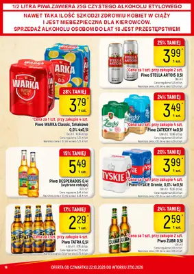 Delikatesy Piotruś Pan - gazetka promocyjna Gazetka od czwartku 22.10 do wtorku 27.10 - strona 16
