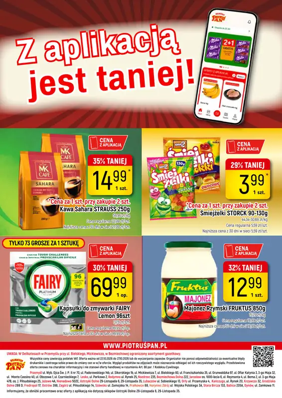 Delikatesy Piotruś Pan - gazetka promocyjna Gazetka od czwartku 22.10 do wtorku 27.10 - strona 20